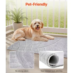 VEVOR Door Mat, 29.53 x 17.72 Inch, Front Door Mat Outside Entrance with Non-slip Rubber Backing, Dirt-Resistant & Absorbent, Easy to Clean, Low-Profile Doormat for for Entryway, Patio, Porch, Beige