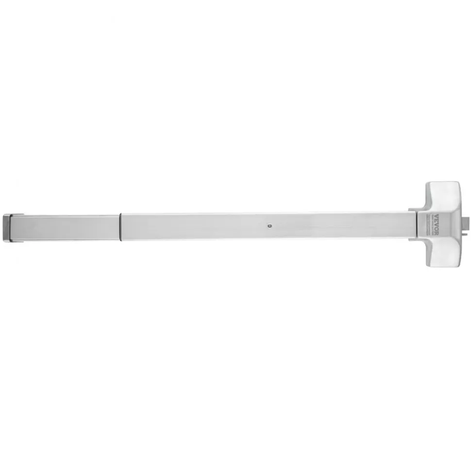 VEVOR Door Push Bar Panic Exit Device, 31” Stainless Steel Commercial Emergency Exit Door Push Bar with Exterior Lever and 3 Keys, Emergency Exit Door Hardware for 30"-36" Metal Wood Door