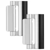 VEVOR Door Reinforcement Lock, 2 Pack Home Security Door Lock, with 3 Inch Stop Withstand 800 lbs of Force, with 8 Screws, for Inward-Opening, Aluminum Alloy, Add Extra High Security to Your Home