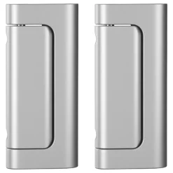 VEVOR Door Reinforcement Lock, 2 Pack Home Security Door Lock, with 3 Inch Stop Withstand 800 lbs of Force, with 8 Screws, for Inward-Opening, Aluminum Alloy, Add Extra High Security to Your Home