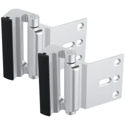 VEVOR Door Reinforcement Lock, 2 Pack Home Security Door Lock, with 3 Inch Stop Withstand 800 lbs of Force, with 8 Screws, for Inward-Opening, Aluminum Alloy, Add Extra High Security to Your Home
