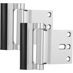 VEVOR Door Reinforcement Lock, 2 Pack Home Security Door Lock, with 3 Inch Stop Withstand 800 lbs of Force, with 8 Screws, for Inward-Opening, Aluminum Alloy, Add Extra High Security to Your Home
