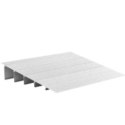 VEVOR Door Threshold Ramp, 5 inch Rise, Aluminum Alloy Threshold Ramp Rated 800 lbs Load Capacity, Handicap Ramps for Home Steps for Wheelchair, Scooters, Power Chairs, Walkers, Bicycle, Tricycle