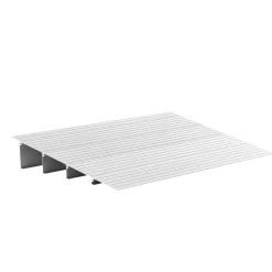 VEVOR Door Threshold Ramp, 4 inch Rise, Aluminum Alloy Threshold Ramp Rated 800 lbs Load Capacity, Handicap Ramps for Home Steps for Wheelchair, Scooters, Power Chairs, Walkers, Bicycle, Tricycle