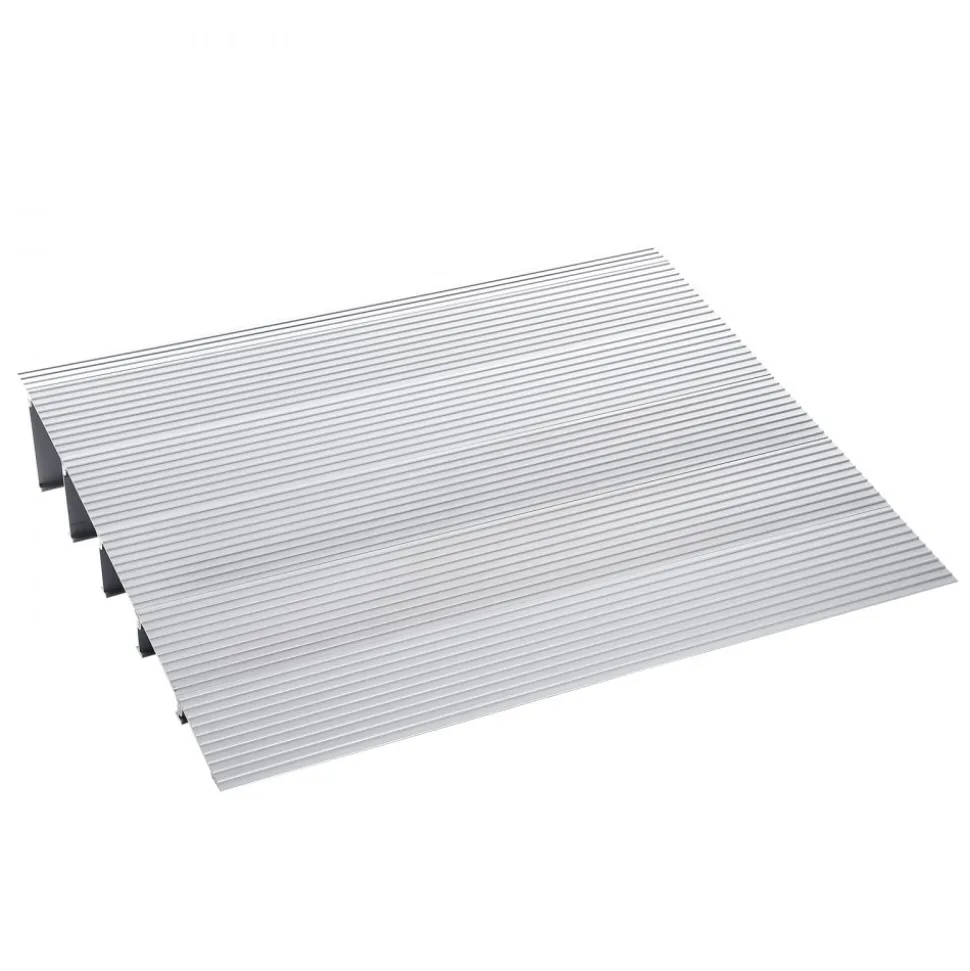 VEVOR Door Threshold Ramp, 5" Rise, 800 lbs Load Capacity, Door Ramp for Wheelchairs, Aluminum Threshold Ramp for Doorways, Adjustable Modular Threshold Ramp for Wheelchairs, Scooters, Power Chairs