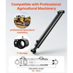 VEVOR Double Acting Hydraulic Cylinder, 2