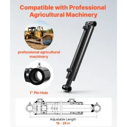 VEVOR Double Acting Hydraulic Cylinder, 2
