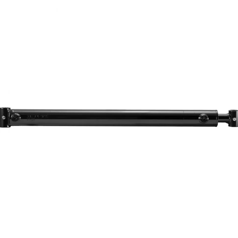 VEVOR Double Acting Hydraulic Cylinder, 2" Bore x 24" Stroke, Max 3500PSI Hydraulic Cylinder, Heavy-Duty Welded Cross Tube Cylinders with 1" Pin Hole & SAE #6 Port for Agricultural Machinery, Tractors