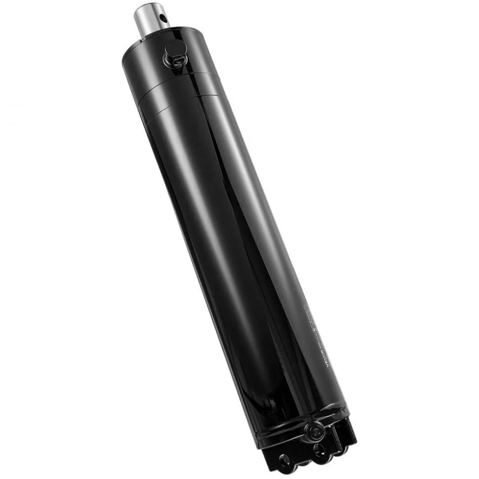 VEVOR Double Acting Hydraulic Cylinder, 5" Bore x 20" Stroke, Max 4500PSI Hydraulic Cylinder, Heavy-Duty Welded Cross Tube Cylinders with 0.63" Pin Hole & SAE #6 Port for Agricultural Machinery