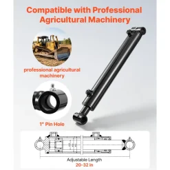 VEVOR Double Acting Hydraulic Cylinder, 2