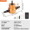 VEVOR Double Head Sheet Metal Nibbler Cutter, 360 Degree Metal Nibbler Drill Attachment with Extra Punch and Die, Cutting Hole Accessory and Step Drill Bit, for Straight Curve and Circle Cutting