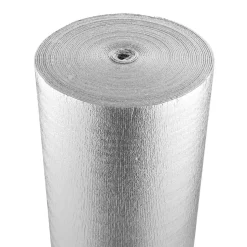 VEVOR Double Reflective Insulation Roll, Foam Core Radiant Barrier, 3.2 mm 48 in x 100 ft, Double-Sided Aluminum Foil EPE Foam Heat Reflective Shield, Thermal Insulation Roll for Window RV Roof
