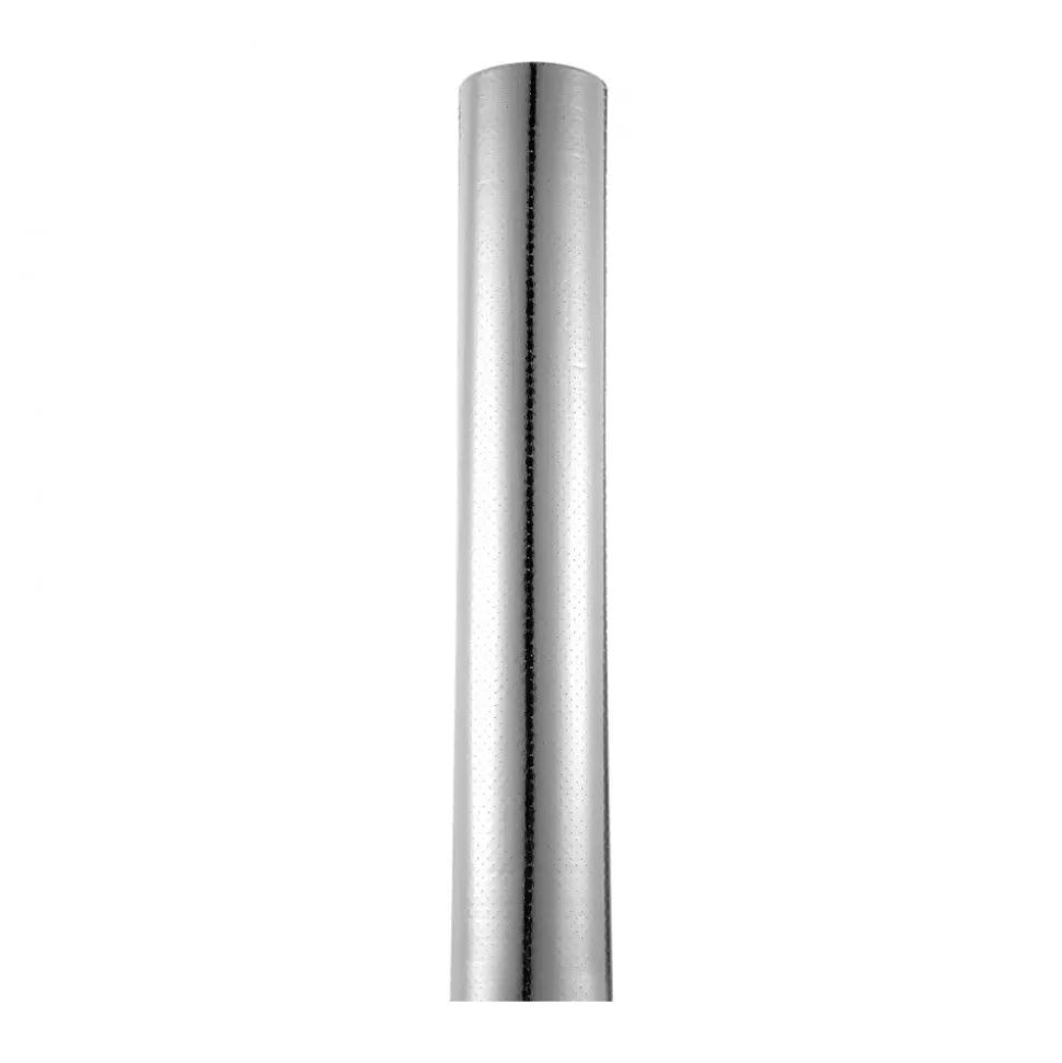 VEVOR Double Reflective Insulation Roll, Perforated Woven Fabric Radiant Barrier, 0.15mm 48 in x 250 ft, Double-Sided Aluminum Foil Heat Reflective Shield, Thermal Insulation Roll for Window RV Roof