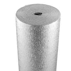VEVOR Double Reflective Insulation Roll, Foam Core Radiant Barrier, 3.2 mm 48 in x 50 ft, Double-Sided Aluminum Foil EPE Foam Heat Reflective Shield, Thermal Insulation Roll for Window RV Roof