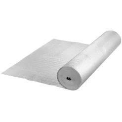 VEVOR Double Reflective Insulation Roll, Foam Core Radiant Barrier, 3.2 mm 48 in x 50 ft, Double-Sided Aluminum Foil EPE Foam Heat Reflective Shield, Thermal Insulation Roll for Window RV Roof