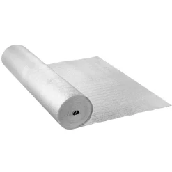 VEVOR Double Reflective Insulation Roll, Foam Core Radiant Barrier, 3.2 mm 48 in x 50 ft, Double-Sided Aluminum Foil EPE Foam Heat Reflective Shield, Thermal Insulation Roll for Window RV Roof