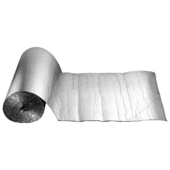 VEVOR Double Reflective Insulation Roll, Double-Sided Aluminum Foil Radiant Barrier, 6mm 48 in x 100 ft, Dual-Layer Air Bubble Heat Reflective Shield, Thermal Insulation Roll for Garage Door Window RV Roofs