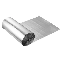 VEVOR Double Reflective Insulation Roll, Double-Sided Aluminum Foil Radiant Barrier, 6mm 48 in x 100 ft, Dual-Layer Air Bubble Heat Reflective Shield, Thermal Insulation Roll for Garage Door Window RV Roofs