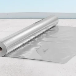 VEVOR Double Reflective Insulation Roll, Foam Core Radiant Barrier, 15.1mm 48 in x 25 ft, Double-Sided Aluminum Foil EPE Foam Heat Reflective Shield, Thermal Insulation Roll for Window RV Roof