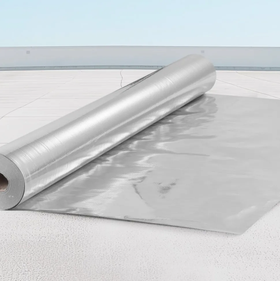 VEVOR Double Reflective Insulation Roll, Foam Core Radiant Barrier, 15.1mm 48 in x 25 ft, Double-Sided Aluminum Foil EPE Foam Heat Reflective Shield, Thermal Insulation Roll for Window RV Roof