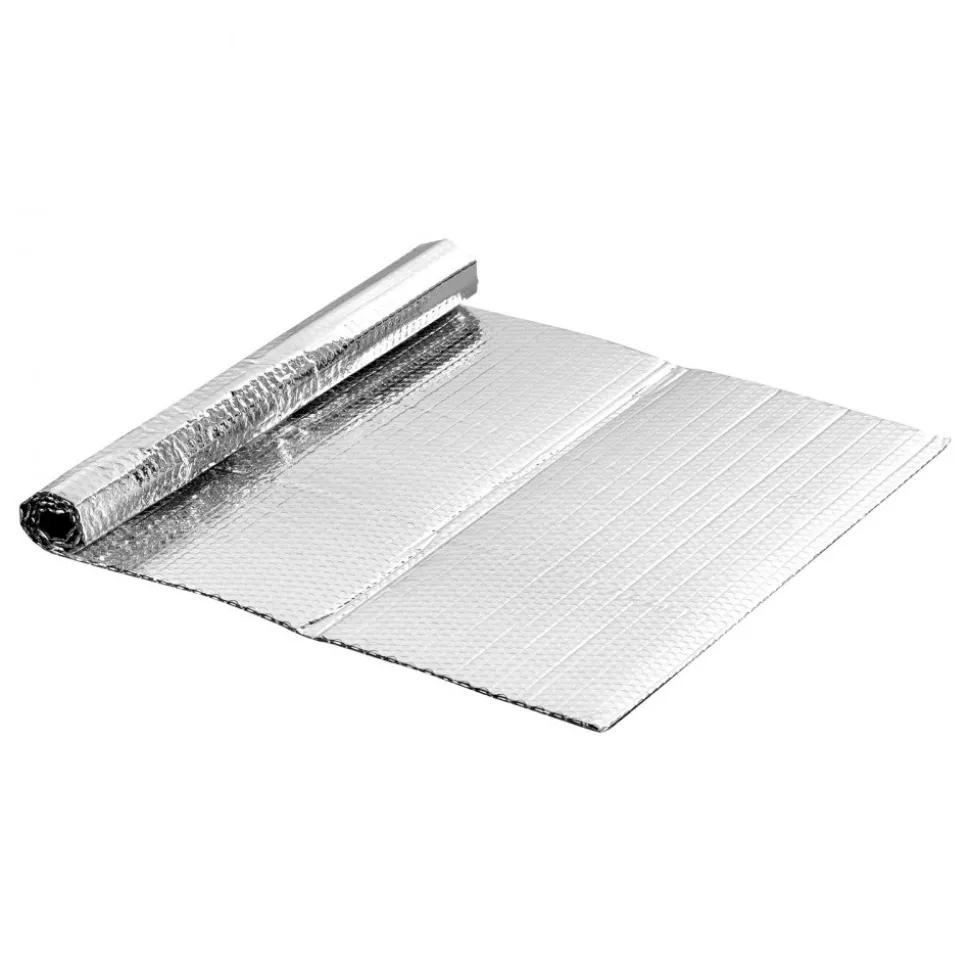 VEVOR Double Reflective Insulation Sheet, 16PCS Double-Sided Aluminum Foil Radiant Barrier, 6mm 24 in x 4 ft, Dual-Layer Air Bubble Heat Reflective Shield, Thermal Insulation Rolls