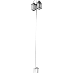 VEVOR Double Shepherds Hooks for Outdoor, 8 Pack 76 Inch Heavy Duty Bird Feeder Pole, 3/4 Inch Thick Garden Hooks for Hanging Hummingbird Feeder, Plant Baskets, Solar Light Lanterns,Wind Chimes