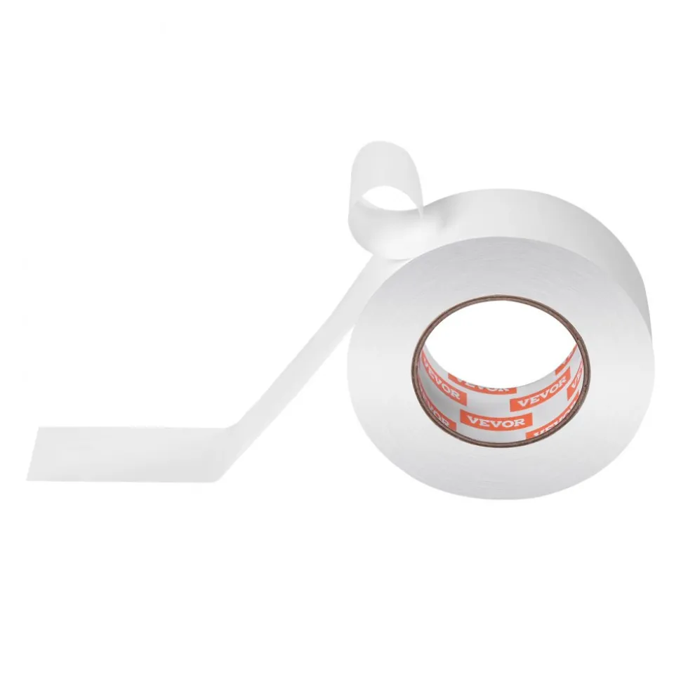 VEVOR Double Sided Carpet Tape, 2 Inch x 30 Yards, Strong Adhesive and Residue-Free, Heavy-duty Sticker Rug Tape Grippers for Area Rugs, Carpets, Laminate, Tile, Concrete, and Hardwood Floors