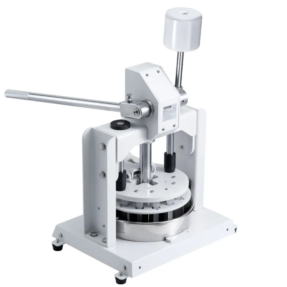 VEVOR Dough Divider Rounder, 18PCS Manual Dough Equal Divider Machine, 2.11oz - 9.88oz Hand Press Dough Cutter with 304 Stainless Steel Tray and Blade, Bread Maker for Bakery, Restaurant, Commercial