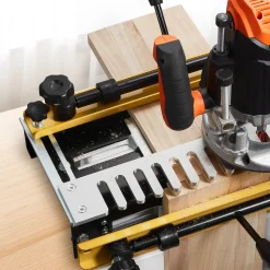 VEVOR Dovetail Jig, 12 in Width, Dove Tailing Router Jigs with 4 Router Bits & 3 Templates, Precise Alignment Dove Tail Jig, Mortise and Tenon Woodworking Tools for Furniture & Wood Cabinet Making