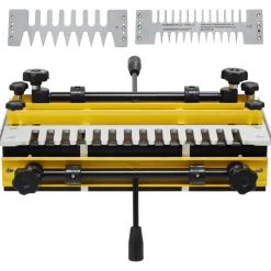VEVOR Dovetail Jig, 12 in Width, Dove Tailing Router Jigs with 4 Router Bits & 3 Templates, Precise Alignment Dove Tail Jig, Mortise and Tenon Woodworking Tools for Furniture & Wood Cabinet Making