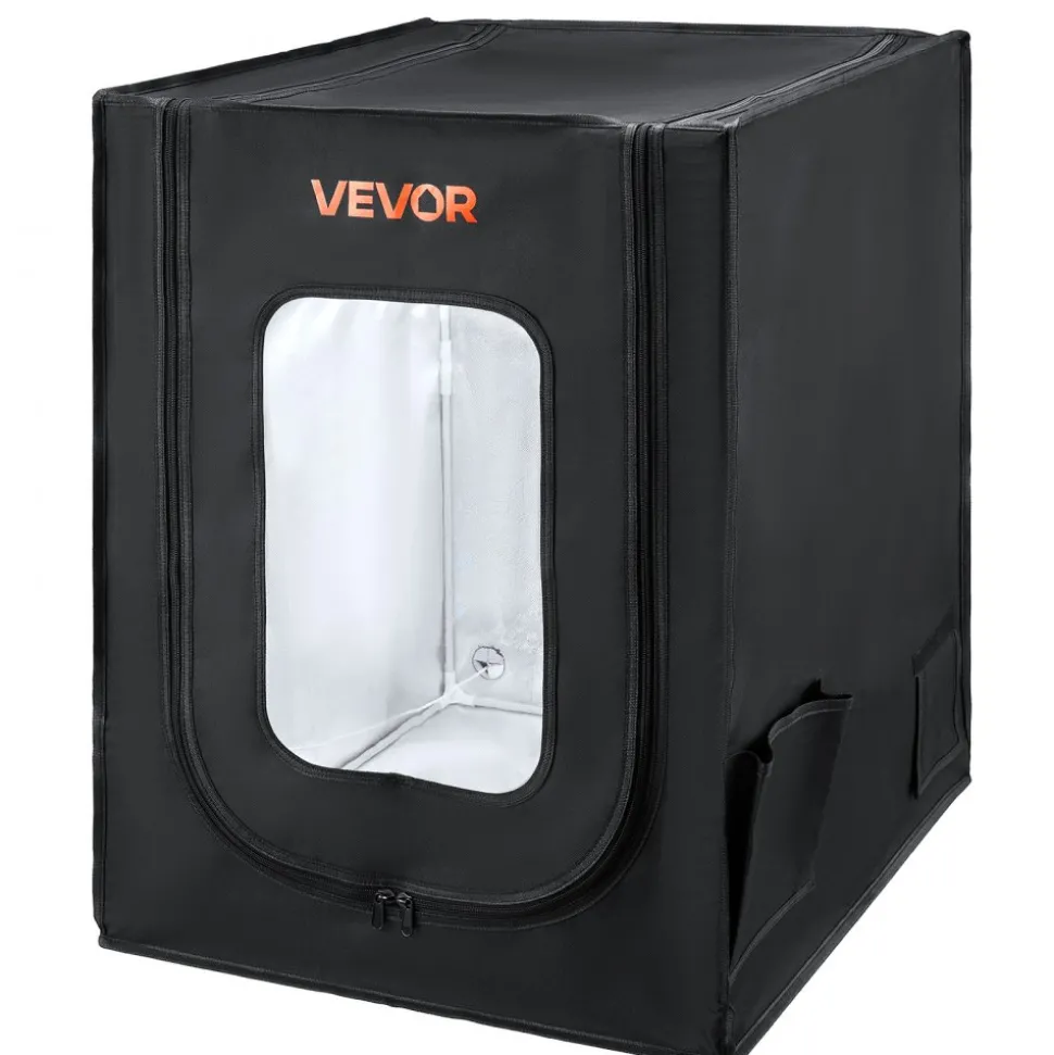 VEVOR 3D Printer Enclosure, Dustproof Waterproof Oxford Cloth 3D Printer Tent, Constant Temperature Protective Case with LED Lighting, Compatible with Creality/ELEGOO/Anycubic Multiple Popular Models