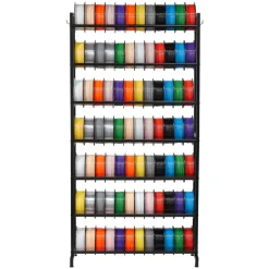 VEVOR 3D Printer Filament Storage Rack, 3-Tier 3D Printer Stand with Filament Storage, Spools Holder Racks Cart with Wheels, Filaments Organzied for 3D Printing Station, Office, Workshop (Shelf Only)
