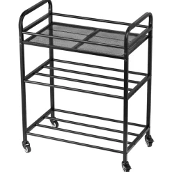 VEVOR 3D Printer Filament Storage Rack, 3 Tier Heavy Duty Storage Shelf, Rolling Filament Spool Holders Racks with Wheels, Filaments Organzied for 3D Printing Station, Office, Workshop (Shelf Only)