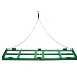 VEVOR Drag Harrow, 6 ft Heavy Duty Tow Behind Drag Harrow with Adjustable Bars & 72 in Chain, Driveway Grader Landscape Rake for ATV, UTV, Tractor, Mower Tow Behind Yard Lawn Leveling Tool
