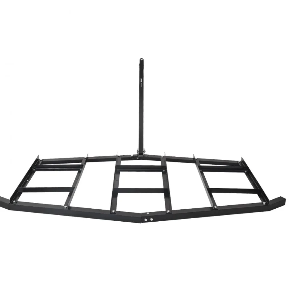 VEVOR Drag Harrow, 84" Width Tow Behind Drag Harrow, Q235 Steel Driveway Grader with Adjustable Bars & Pin Hitch, Support up to 50 lbs, Tractor Driveway Harrow for ATVs, UTVs, Garden Lawn Tractors