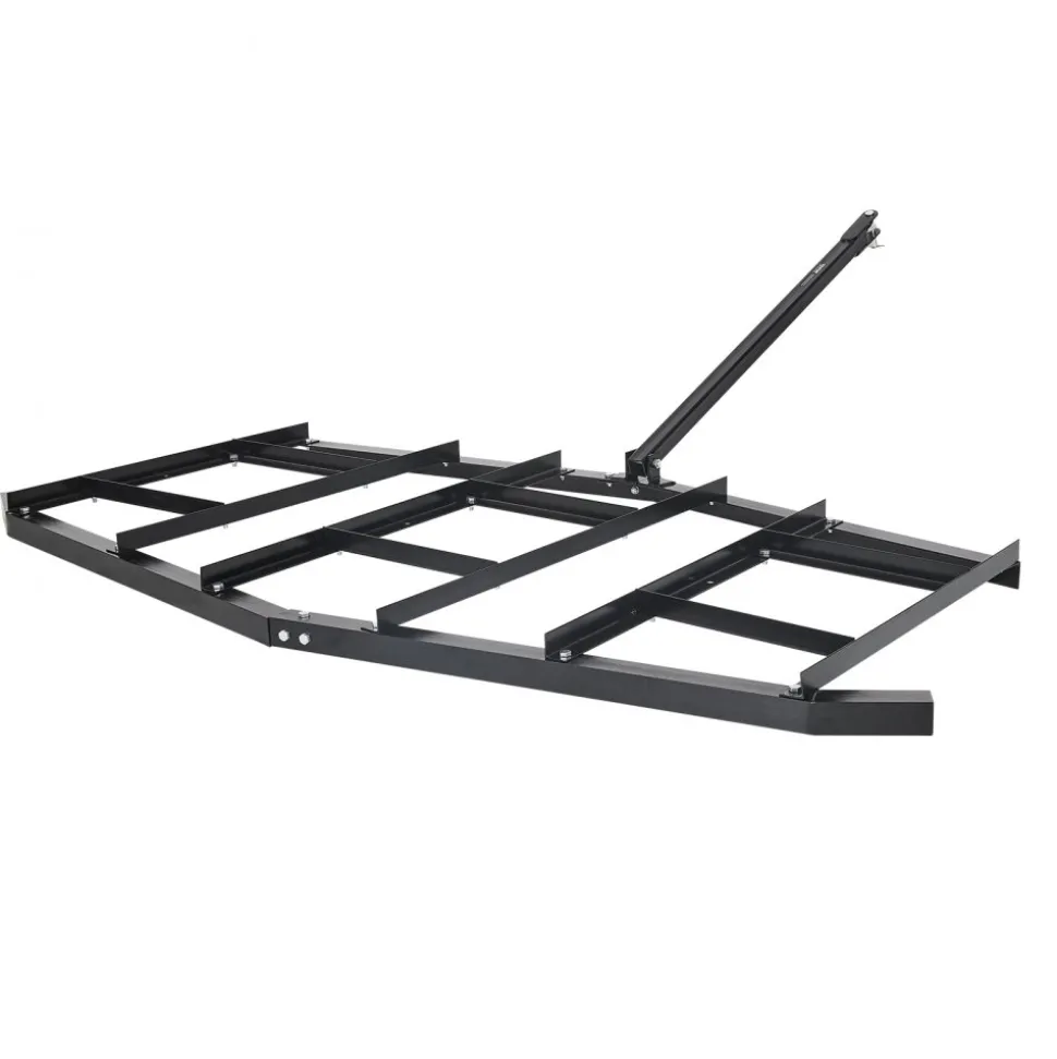 VEVOR Drag Harrow, 84" Width Tow Behind Drag Harrow, Q235 Steel Driveway Grader with Adjustable Bars & Pin Hitch, Support up to 50 lbs, Tractor Driveway Harrow for ATVs, UTVs, Garden Lawn Tractors