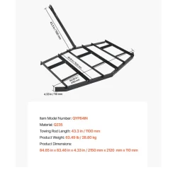 VEVOR Drag Harrow, 84