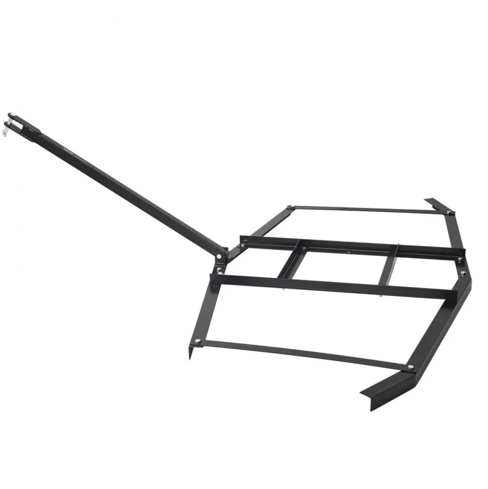 VEVOR Drag Harrow, 74" Width Tow Behind Drag Harrow, Q235 Steel Driveway Grader with Adjustable Bars & Pin Hitch, Support up to 50 lbs, Tractor Driveway Harrow for ATVs, UTVs, Garden Lawn Tractors