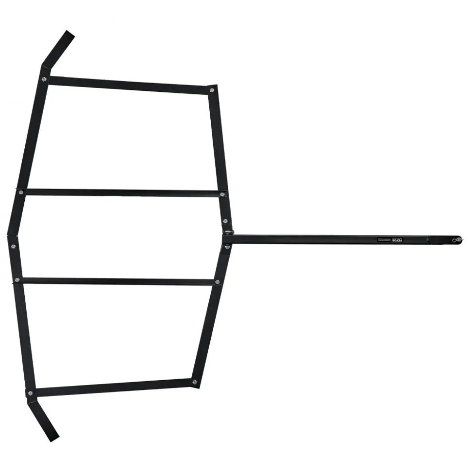 VEVOR Drag Harrow, 72" Width Tow Behind Drag Harrow, Q235 Steel Driveway Grader with Pin-Style Hitch, Driveway Tractor Gravel Level Driveway Grader for ATVs, UTV, Garden Lawn Tractors