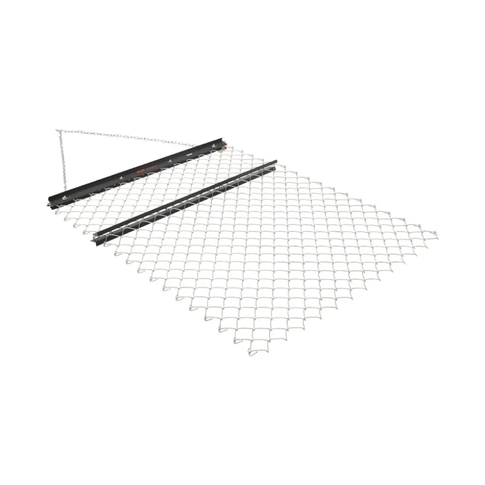 VEVOR Drag Harrow, 4 x 5 ft Chain Harrow - Made from Q235 Steel, UTV Tractor Attachments for Landscape Leveling or Sod Prepping, Durable Harrow Rake for Gravel Driveway, Farm Field Garden Black