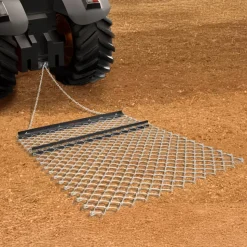 VEVOR Drag Harrow, 4 x 5 ft Chain Harrow - Made from Q235 Steel, UTV Tractor Attachments for Landscape Leveling or Sod Prepping, Durable Harrow Rake for Gravel Driveway, Farm Field Garden Black