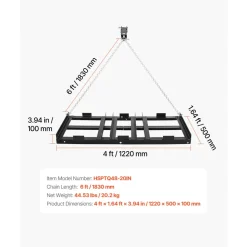 VEVOR Drag Harrow, 48 x 20 in, Tow-Behind Driveway Grader with Adjustable Width & 50lbs Load Capacity, Heavy Duty Lawn Leveling Rake, Galvanized Steel Gravel Driveway Drag, Fits ATVs UTVs Tractors