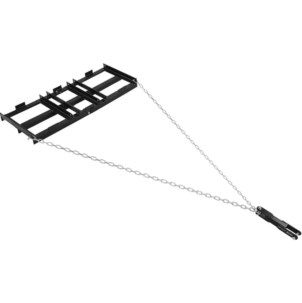 VEVOR Drag Harrow, 48 x 20 in, Tow-Behind Driveway Grader with Adjustable Width & 50lbs Load Capacity, Heavy Duty Lawn Leveling Rake, Galvanized Steel Gravel Driveway Drag, Fits ATVs UTVs Tractors
