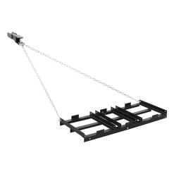 VEVOR Drag Harrow, 48 x 20 in, Tow-Behind Driveway Grader with Adjustable Width & 50lbs Load Capacity, Heavy Duty Lawn Leveling Rake, Galvanized Steel Gravel Driveway Drag, Fits ATVs UTVs Tractors