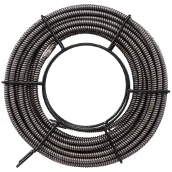 VEVOR Drain Cleaning Cable 75 Feet x 1/2 Inch Solid Core Cable Sewer Cable Drain Auger Cable Cleaner Snake Clog Pipe Drain Cleaning Cable Sewer Drain Auger Snake Pipe
