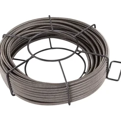 VEVOR Drain Cleaning Cable 50 Feet x 1/2 Inch Solid Core Cable Sewer Cable Drain Auger Cable Cleaner Snake Clog Pipe Drain Cleaning Cable Sewer Drain Auger Snake Pipe
