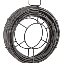 VEVOR Drain Cleaning Cable 75 Feet x 3/8 Inch Solid Core Cable Sewer Cable Drain Auger Cable Cleaner Snake Clog Pipe Drain Cleaning Cable Sewer Drain Auger Snake Pipe