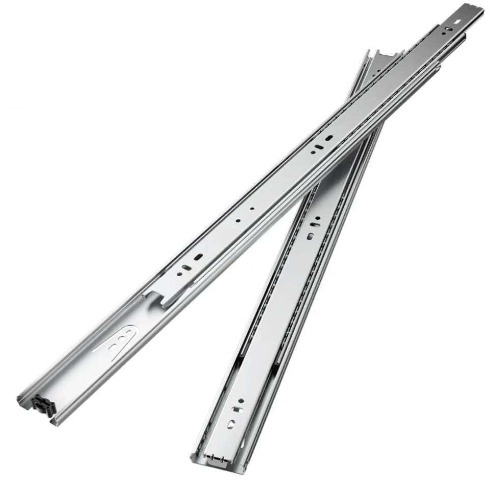 VEVOR Drawer Slides, 22 inch, 10 Pairs Full Extension Ball Bearing Cabinet Rails, 100 LB Load Capacity Heavy Duty Side Mount Dresser Drawer Slides, Drawer Track Runners for Kitchen DIY Replacement