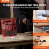 VEVOR Drill Bit Set, 318 Pieces Drill and Driver Bit Set, Screwdriver Bit Set Suitable for Wood Metal Cement Drilling and Screw Driving, Drill Bit Sets Combo Kit Assorted in Organized Carrying Case