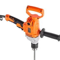VEVOR Drill Mixer, 5/8 inch Corded Electric Drill Mixer Set, 0-850RPM 5.8A Mixing Drills, Mixing Drills Machine with D-Handle for Drilling & Blending, Handheld Cement Mixers for Fodder, Paint, Cement
